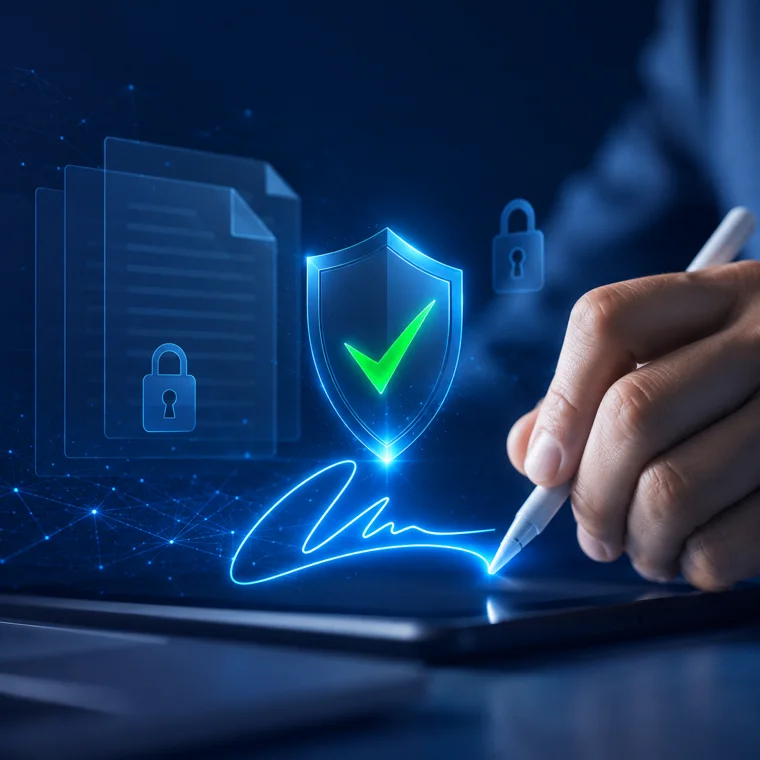 Assinatura digital com validade jurídica — escudo de segurança ICP-Brasil